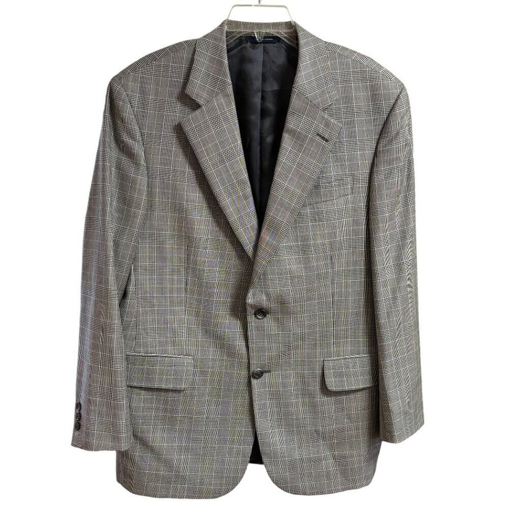 VTG BROOKS BROTHERS Loro Piana 100% Wool Glen Plaid Blazer Suit Jacket MEN'S 41